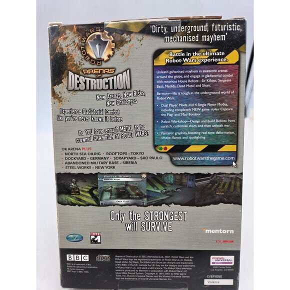 Robot Wars: Arenas Of Destruction PC CD-ROM Game With Box and Manual - Picture 6 of 8